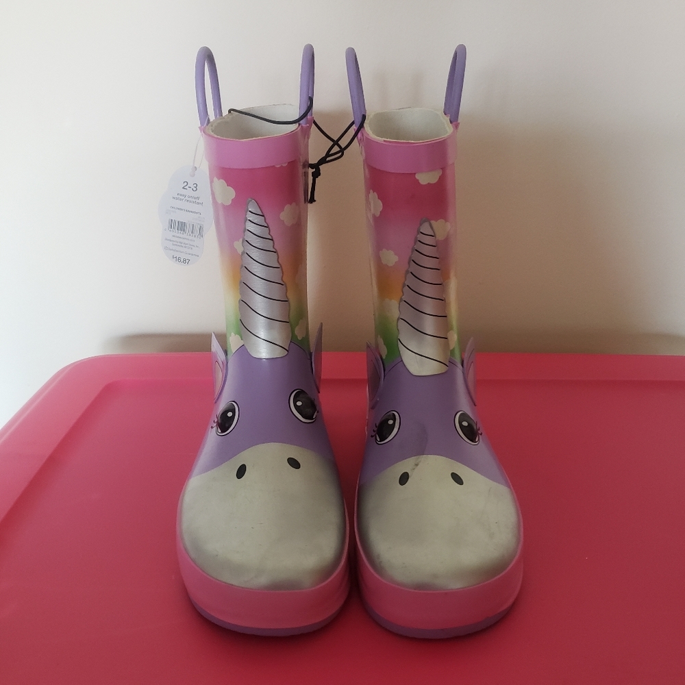 COPY - COPY - Girls unicorn rainboot